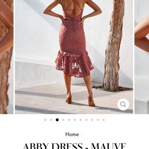 ABBY DRESS-MAUVE